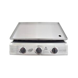 PLANCHA DE ASAR INOXIDABLE LARRYHOUSE 3 FUEGOS