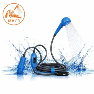 DUCHA PORTÁTIL CON BOMBA SUMERGIBLE 12V
